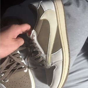 Nike Brown and White Men's Sneakers